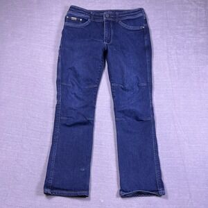 KUHL Kanvus Jean Stretch MidRise Straight Leg Pants Mens 34x30 Blue Cotton Blend